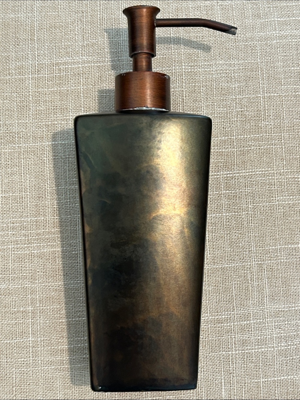 Oil-Rubbed Bronze Square Soap Dispenser Pump - Home Bath